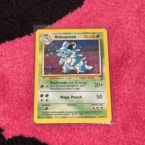 Nidoqueen #12 – Pokémon TCG Base Set 2 – Holo Rare – 2000